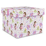 Princess Print Gift Box with Lid - Canvas Wrapped - XX-Large (Personalized)