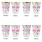 Princess Print Glass Shot Glass - with gold rim - Set of 4 - APPROVAL