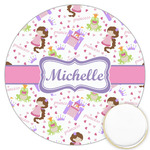 Princess Print Printed Cookie Topper - 3.25" (Personalized)