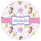 Princess Print Icing Circle - Large - Single