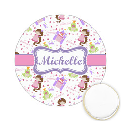Princess Print Printed Cookie Topper - 2.15" (Personalized)