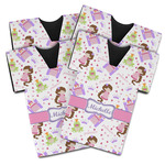 Princess Print Jersey Bottle Cooler - Set of 4 (Personalized)