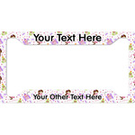 Princess Print License Plate Frame - Style A (Personalized)