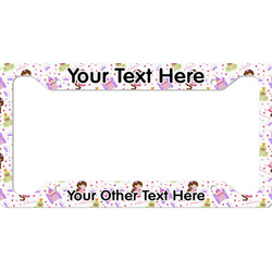 Princess Print License Plate Frame - Style A (Personalized)