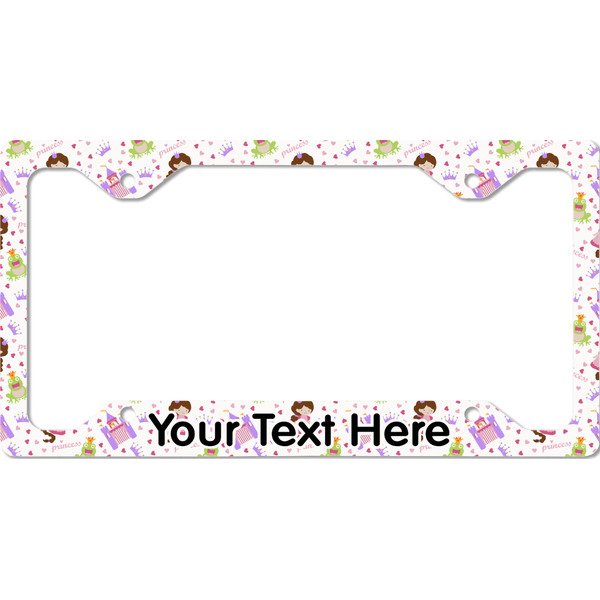 Custom Princess Print License Plate Frame - Style C (Personalized)