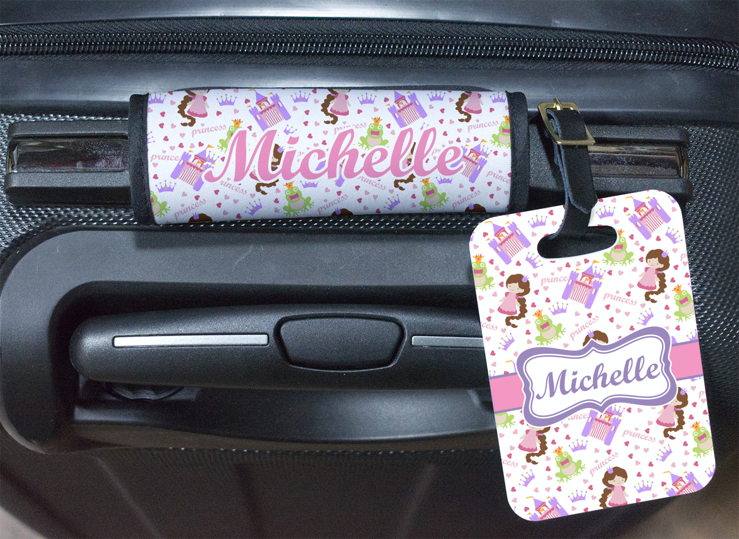 princess-print-plastic-luggage-tag-personalized-youcustomizeit