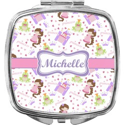 Princess Print Compact Makeup Mirror (Personalized)