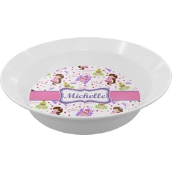 Princess Print Melamine Bowl - 12 oz (Personalized)