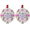 Princess Print Metal Ball Ornament - Front and Back