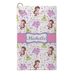 Princess Print Microfiber Golf Towel - Small (Personalized)