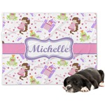 Princess Print Dog Blanket - Large (Personalized)