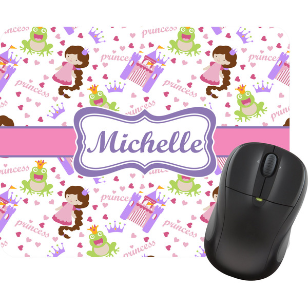 Custom Princess Print Rectangular Mouse Pad (Personalized)