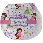 Princess Print Burp Pad - Velour w/ Name or Text