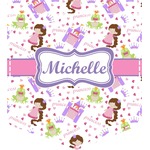 Princess Print Iron On Faux Pocket (Personalized)