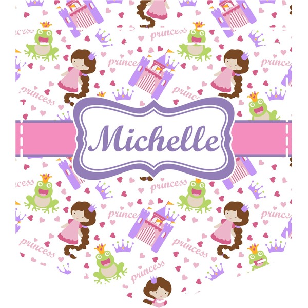 Custom Princess Print Iron On Faux Pocket (Personalized)