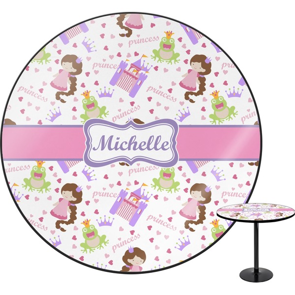 Custom Princess Print Round Table - 24" (Personalized)