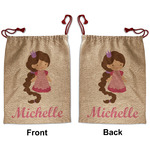 Princess Print Santa Sack - Front & Back (Personalized)