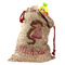 Princess Print Santa Bag - Front (stuffed w toys) PARENT