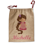 Princess Print Santa Sack - Front (Personalized)