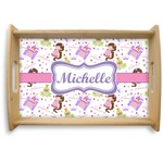 Princess Print Natural Wooden Tray - Small (Personalized)