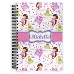 Princess Print Spiral Notebook - 7x10 w/ Name or Text