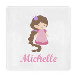 Princess Print Standard Decorative Napkins (Personalized)