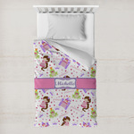 Princess Print Toddler Duvet Cover w/ Name or Text