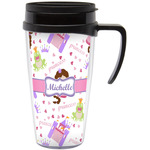 Princess Print Acrylic Travel Mug with Handle (Personalized)