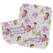 Princess Print Two Rectangle Burp Cloths - Open & Folded