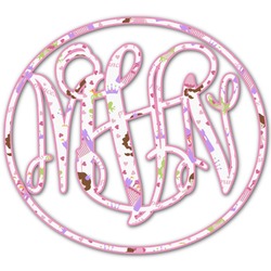 Princess Print Monogram Decal - Medium (Personalized)