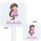 Princess Print White Plastic Stir Stick - Double Sided - Approval