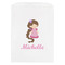 Princess Print White Treat Bag - Front View