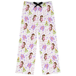 Princess Print Womens Pajama Pants - L