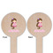 Princess Print Wooden 6" Food Pick - Round - Double Sided - Front & Back