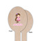 Princess Print Wooden Food Pick - Oval - Single Sided - Front & Back