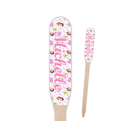 Princess Print Paddle Wooden Food Picks - Single Sided (Personalized)