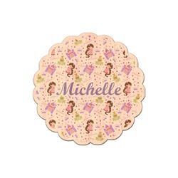 Princess Print Genuine Maple or Cherry Wood Sticker (Personalized)