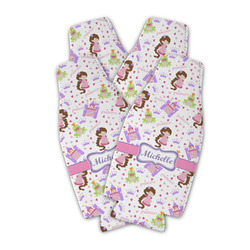 Princess Print Zipper Bottle Cooler - Set of 4 (Personalized)