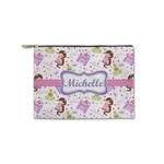 Princess Print Zipper Pouch - Small - 8.5"x6" (Personalized)