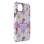 Princess Print iPhone Case - Rubber Lined - iPhone 14 Plus (Personalized)