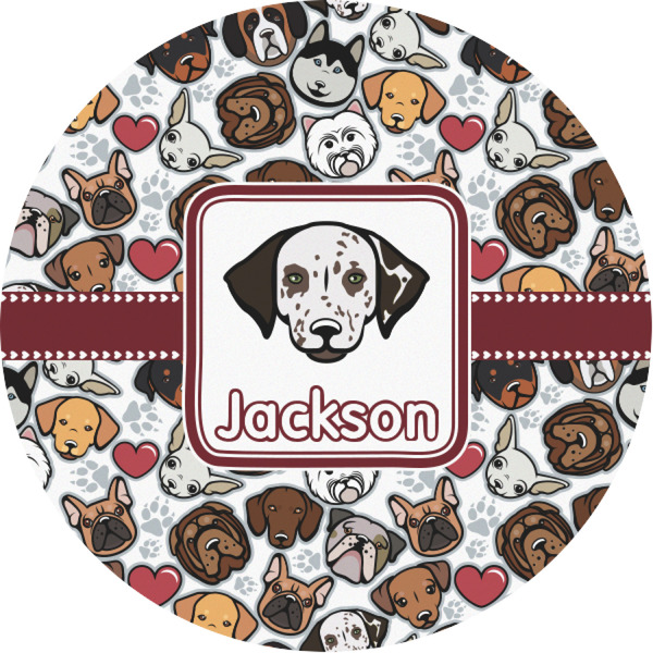 Custom Dog Faces Multipurpose Round Labels - 1" (Personalized)