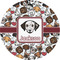 Dog Faces 1" Multipurpose Round Labels - Single Sticker