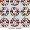 Dog Faces 2" Multipurpose Round Labels - Sheet