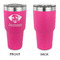 Dog Faces 30 oz Stainless Steel Ringneck Tumblers - Pink - Single Sided - APPROVAL