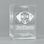 Dog Faces Acrylic Pen Holder (Personalized)