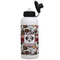 Dog Faces Aluminum Water Bottle - White Front