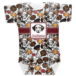 Dog Faces Baby Bodysuit 0-3 w/ Name or Text
