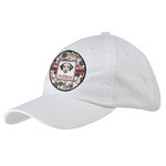 Dog Faces Baseball Cap - White (Personalized)