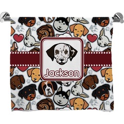 Dog Faces Bath Towel (Personalized)