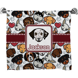 Dog Faces Bath Towel (Personalized)